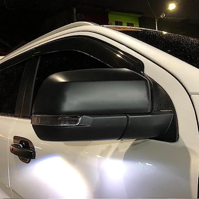 ريحني لفورد رينجر T9 20232025 ملحقات غطاء مرآة الجناح لرينجر وايلدتراك رابتور بلاتينوم XLT XL تريمور واقي مرآة جانبية واقي باب واقي أسود غير لاك 2 قطعة - Image 4