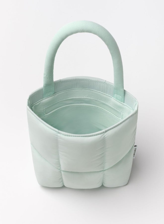 كومفيابل حقيبة كروس بودي مبطنة ومريحة للنساء، حقيبة كروس بودي منتفخة، حقيبة يد صغيرة بمقبض علوي، حقيبة يد خفيفة الوزن بحزام قابل للتعديل، أزرق - Image 4