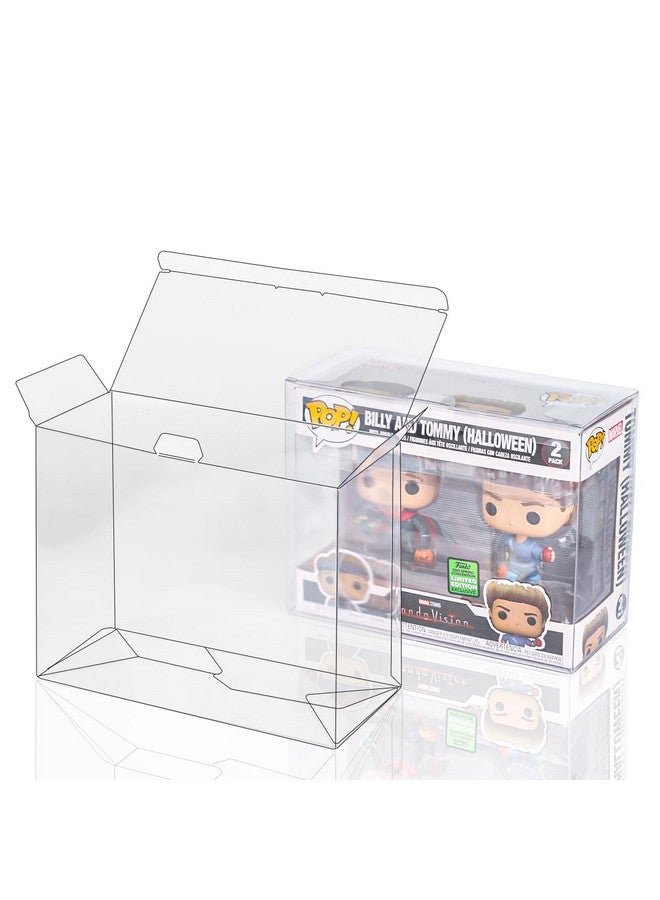 baskiss Baskiss 8 PackProtector Case for Funko Pop 2-Pack, 0.55mm Thick No Protective Film Peeling Clear Figure Display Storage Box with Locking Tab, Scratch-Resistant, Waterproof Dustproof (8)  - Image 1