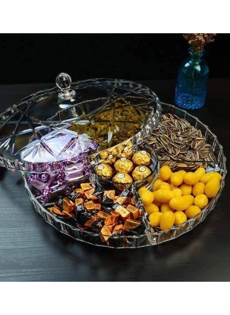 طبق تسالي أكريليك شفاف عالي الجودة – تصميم أنيق لتقديم المكسرات والحلويات st  - Image 3