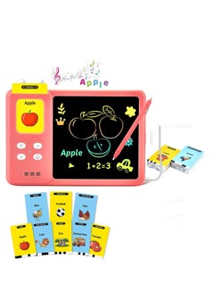 Audible Learning Toy, 224 PCS Talking Flashcards, Audible Flash Cards with Sound Effects, LCD Writing Tablet Educational Learning, Words Toys,Toddlers Birthday Gift for 2-7 Years Kids