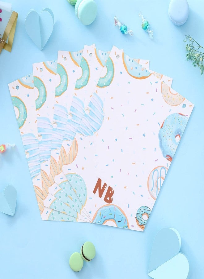 Balterever Blue Donut Photo Banner Donut 1st Birthday Party Decorations for Boy Doughnut Monthly Photo Banner Donut First Bday Party for Boys Girls Bday - Image 3