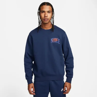 Nike Men's Club Fleece Long-Sleeve Sweatshirt