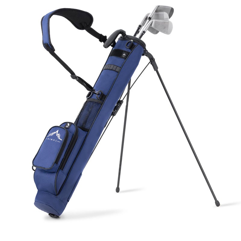 UNIHIMAL Golf Lightweight Stand Carry Bagâ€“ Easy to Carry and Durable Pitch n Putt Golf Bag for The Driving Range, Par 3 and Executive Coursesâ€“31.5 inches Tall (Blue) - Image 1