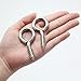 ACCZIO 8 Pack 304 Stainless Steel Eye Screws25 Inch M6 Heavy Duty Eye Hooks Screw Eye Bolts Screw in Eye Hooks for Wood Eye Bolts for Secure Cable Wires Indoor Outdoor Use - Image 2