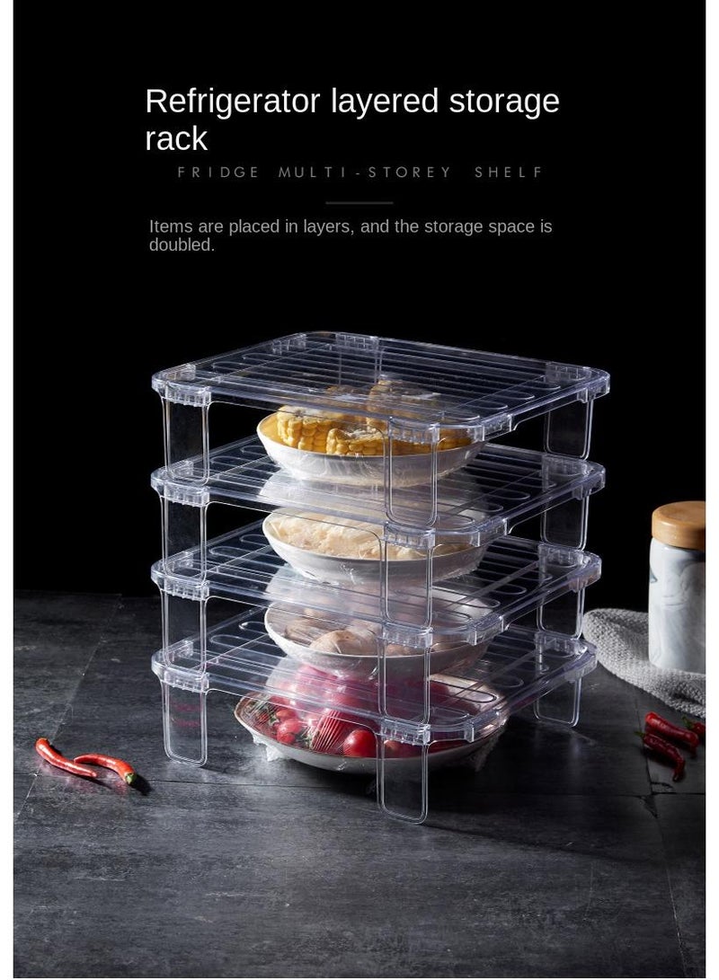 general Stackable Refrigerator Tiered Shelf Clear - Image 5