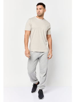 RBX Men Sportswear Fit Short Sleeve Outdoor T-Shirt, Beige  - Image 3