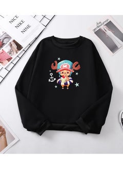 KUYING New One Piece Casual Loose Round Neck Hoodie  - Image 1