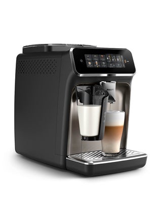 Fully Automatic Espresso Machine Series 3300 - 6 Beverages, LatteGo, SilentBrew, Coloured Touch Display, Ceramic Grinder 1.8 L 1500 W EP3347/90 Black Chrome - view 3