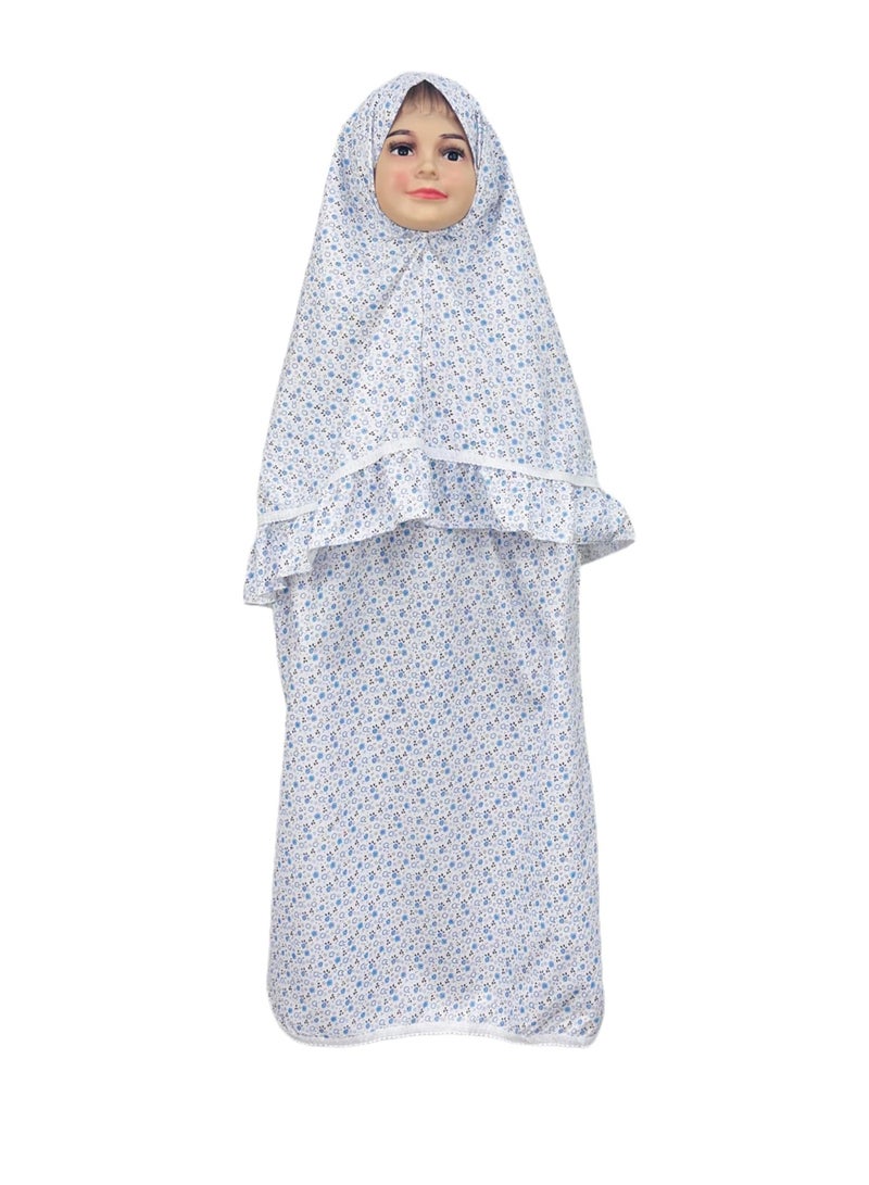 طقم الصلاة الأنيق ذي القطعتين للفتيات، إطلالة مميزة تدمج بين الأناقة والراحة - Image 1