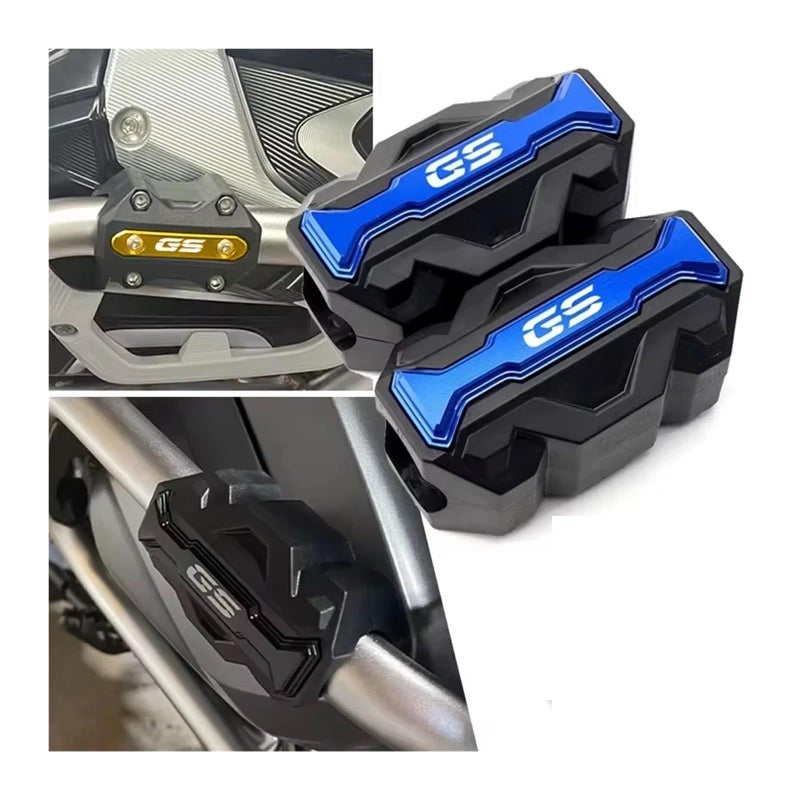 BMW GS Series Motorcycle Engine Guard Protection Bumper Trim Blocks In T Blue Color - Image 3