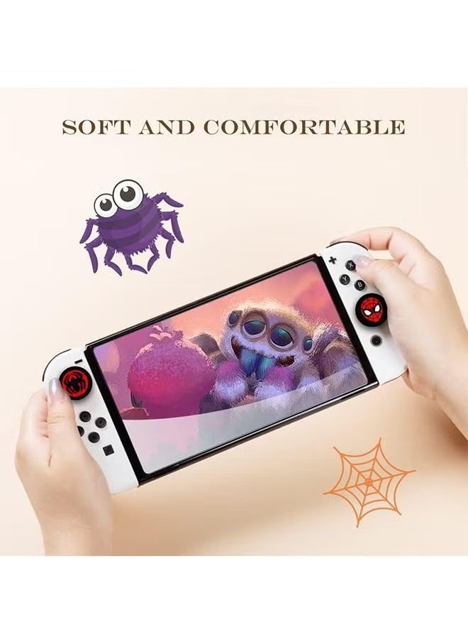 Generic - Switch Thumb Grips, Cut Animal Joystick Caps for Nintendo Switch, 4 PCS Thumbstick Cover for Switch Lite, Switch OLED, Analog Stick Button Cover for NS Joycon Controller (Spider) - Image 1
