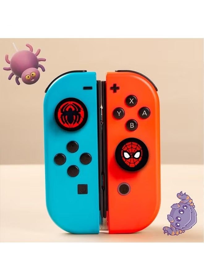 Generic - Switch Thumb Grips, Cut Animal Joystick Caps for Nintendo Switch, 4 PCS Thumbstick Cover for Switch Lite, Switch OLED, Analog Stick Button Cover for NS Joycon Controller (Spider) - Image 1