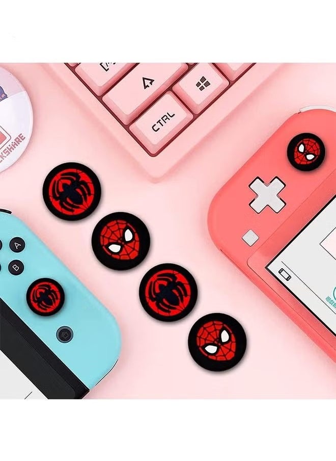 Generic - Switch Thumb Grips, Cut Animal Joystick Caps for Nintendo Switch, 4 PCS Thumbstick Cover for Switch Lite, Switch OLED, Analog Stick Button Cover for NS Joycon Controller (Spider) - Image 1
