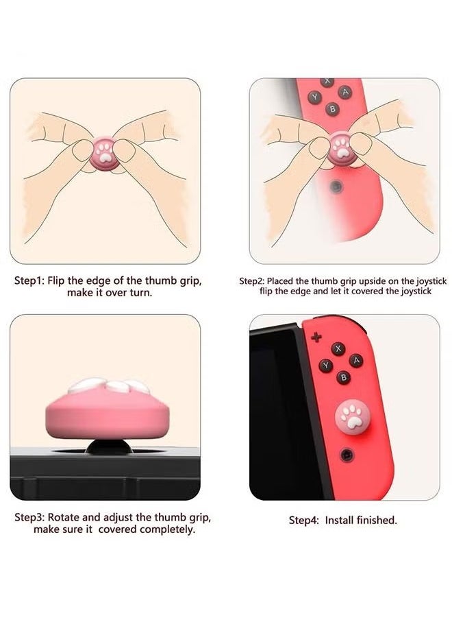 Generic - Switch Thumb Grips, Cut Animal Joystick Caps for Nintendo Switch, 4 PCS Thumbstick Cover for Switch Lite, Switch OLED, Analog Stick Button Cover for NS Joycon Controller (Spider) - Image 1