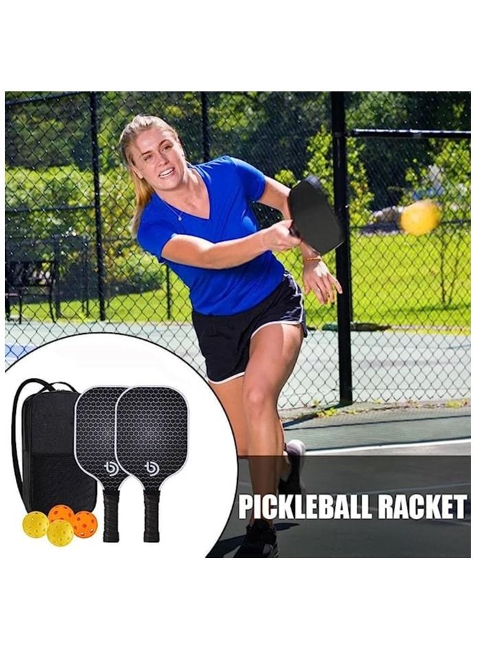 Y&D Pickleball Rackets Set, Lightweight Set of 2 Rackets, 4 Pickle Balls and 1 Portable Carry Bag, for Men Women - Image 5