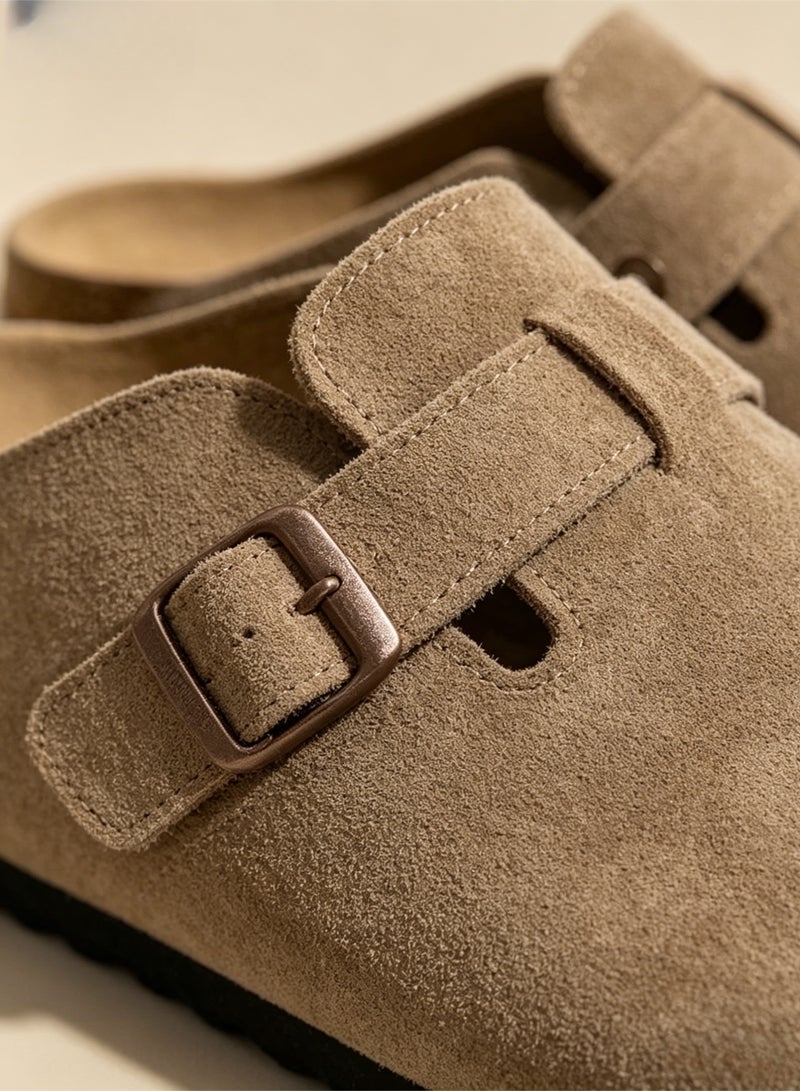 loven Women's closed-toe mules with arch support, suitable for casual wear at home or in the office. - Image 2