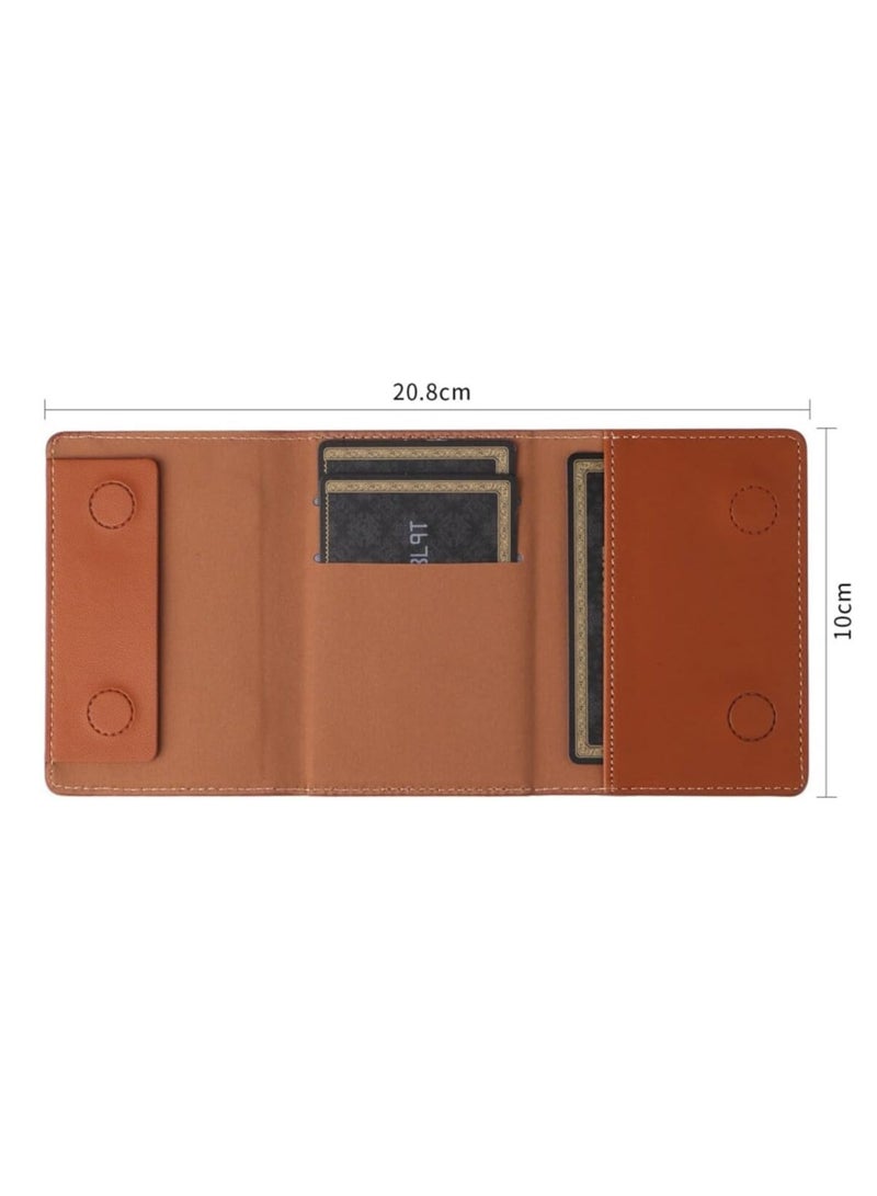 For Magsafe Wallet Stand Strong Magnet For iPhone 16 15 14 13 12 ProMax Case Macsafe Leather Phone Card Holder With 5 Cards Slot (black) - Image 4