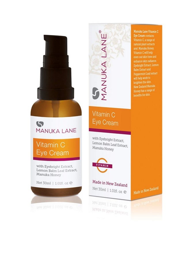 Vitamin C Eye Cream With Lemon Balm Leaf Extract Manuka Honey & Eye Bright Extract Plant Based Formula Carefully Formulated To Keep Your Eyes Bright And Healthy!
