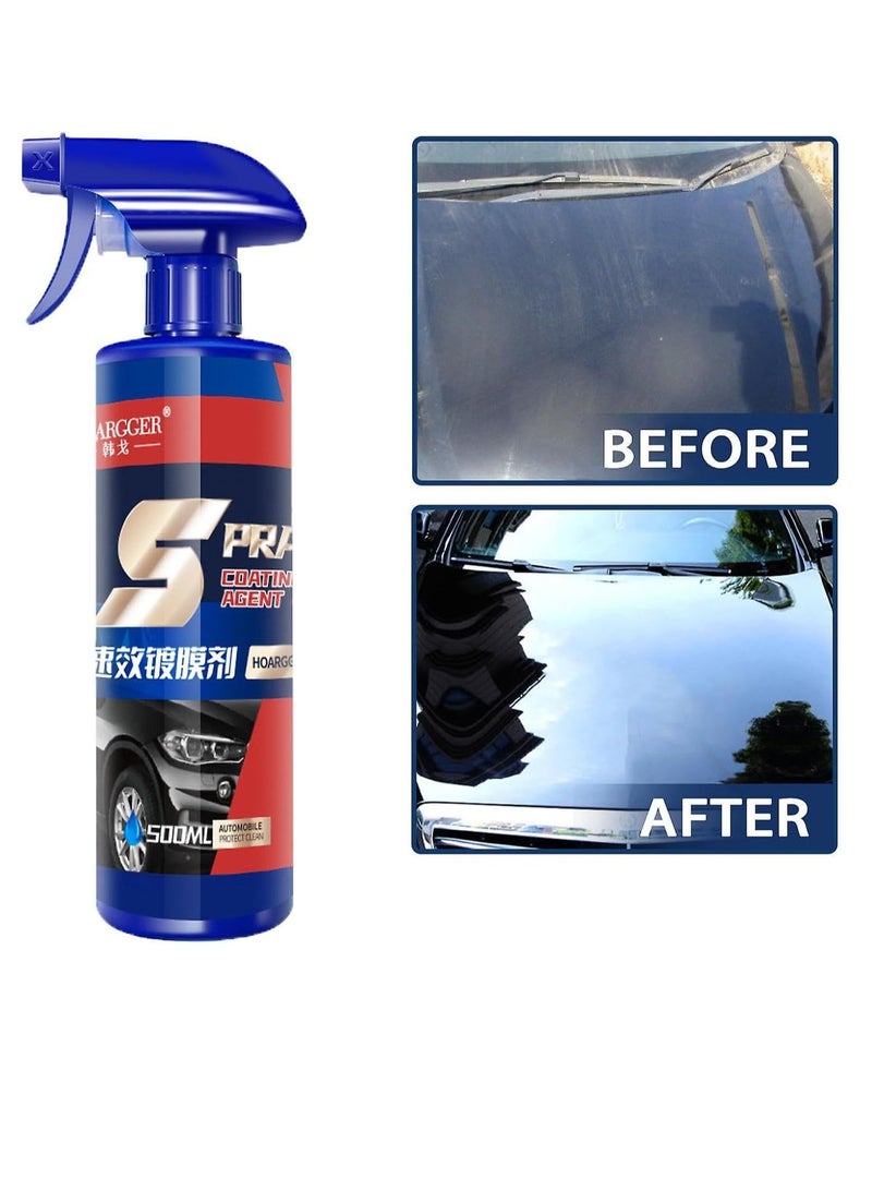 Generic 3 in 1 Ceramic Car Coating Spray, High Protection Quick Car Coating Spray, Car Coating Agent Nano Hand Spray Crystal, Car Paint Waxing Glazing, Ceramic Wax Polish Spray,Plastic Parts Refurbish Agent.  - Image 5