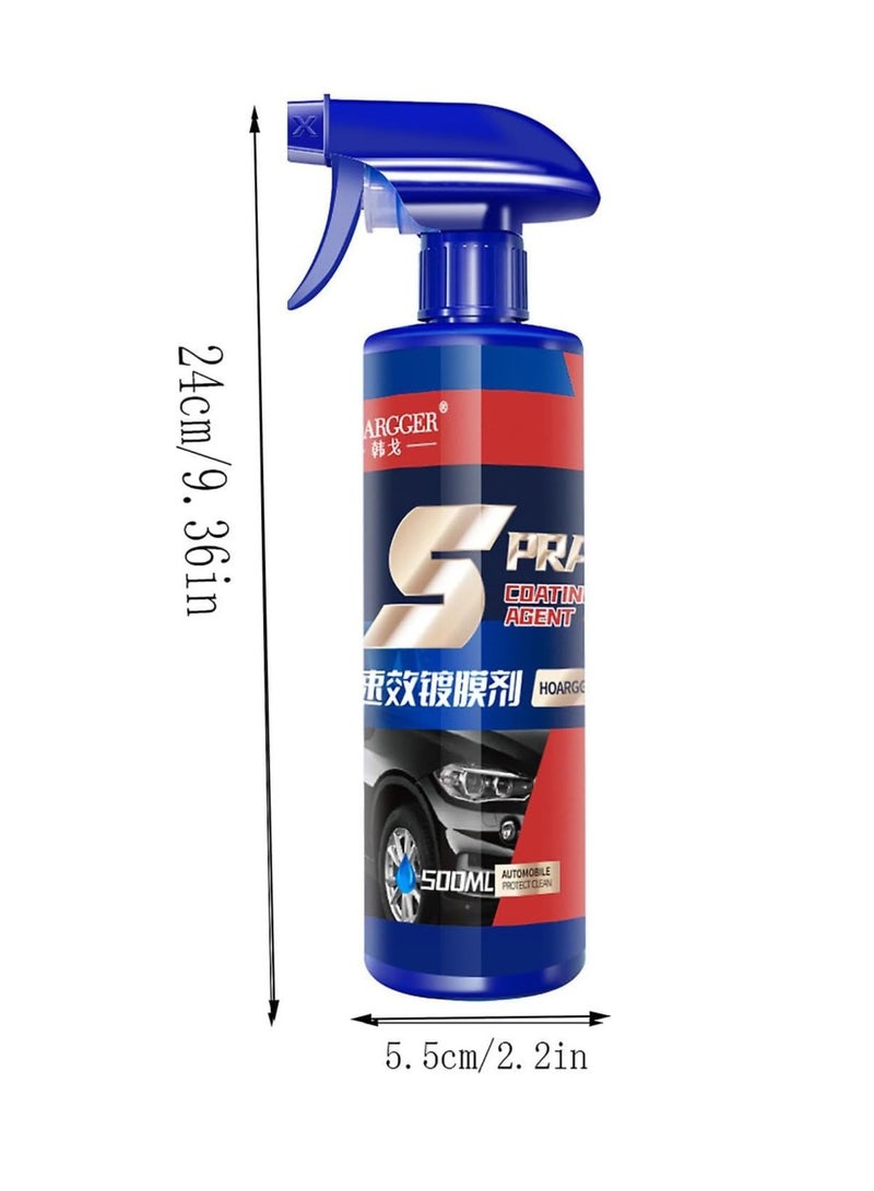 Generic 3 in 1 Ceramic Car Coating Spray, High Protection Quick Car Coating Spray, Car Coating Agent Nano Hand Spray Crystal, Car Paint Waxing Glazing, Ceramic Wax Polish Spray,Plastic Parts Refurbish Agent.  - Image 4