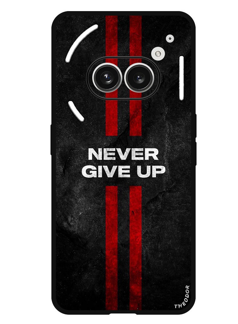 Theodor غطاء واقي مضاد للخدش ومقاوم للصدمات لهاتف Nothing (2A) بلس - خطوط لا تستسلم لهاتف Nothing (2A) - Image 1