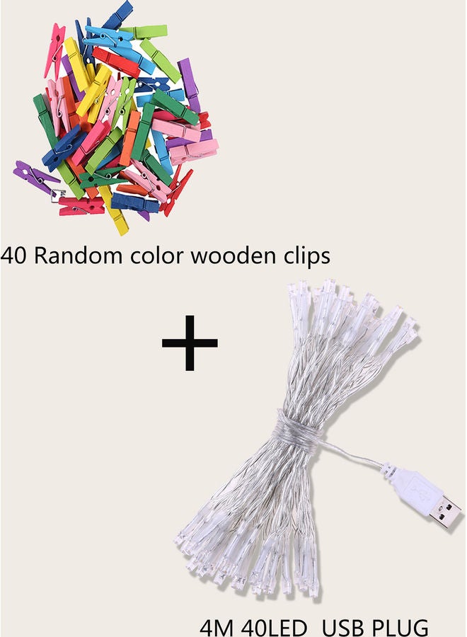 NIBEMINENT USB String Light with Plastic Clips Multicolour - Image 5