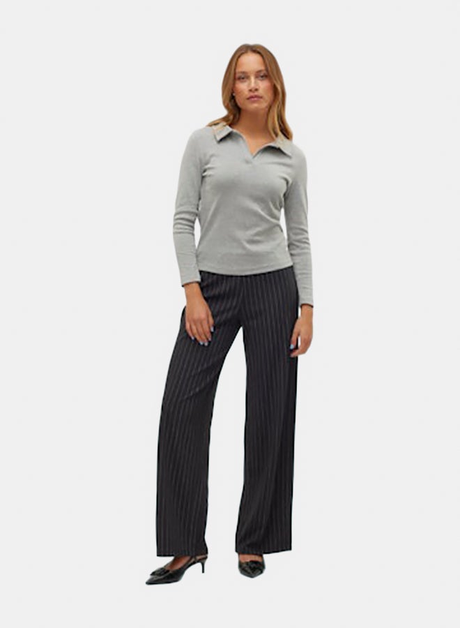 VERO MODA VERO MODA Womens Berlin Mid-Waist Wide Pant  - Image 1