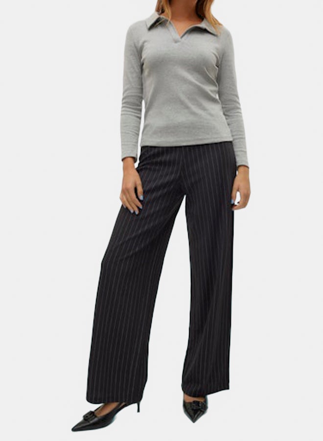 VERO MODA VERO MODA Womens Berlin Mid-Waist Wide Pant  - Image 2
