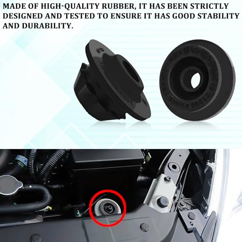QQWD Car Radiator Mount Bushing for Nissan, Rubber Upper Lower Radiator Cushion Bracket Compatible with Nissan Altima Murano Pathfinder Radiating Support Bushings Replaces #21507-4M400 21506-4M400 - Image 3