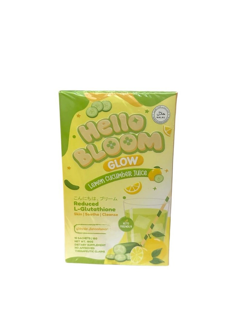 Luxe Slim hello bloom lemon cucumber juice 