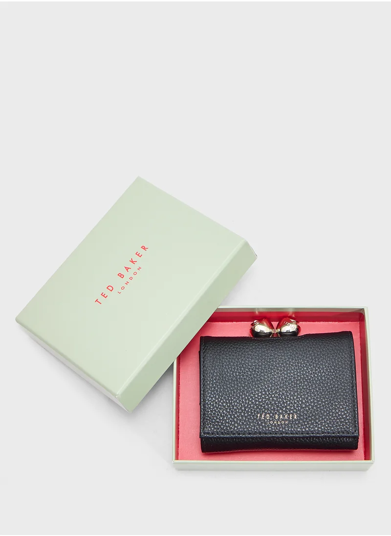 تيد بيكر ROOSA Rose Detail Leather Small Bobble Purse