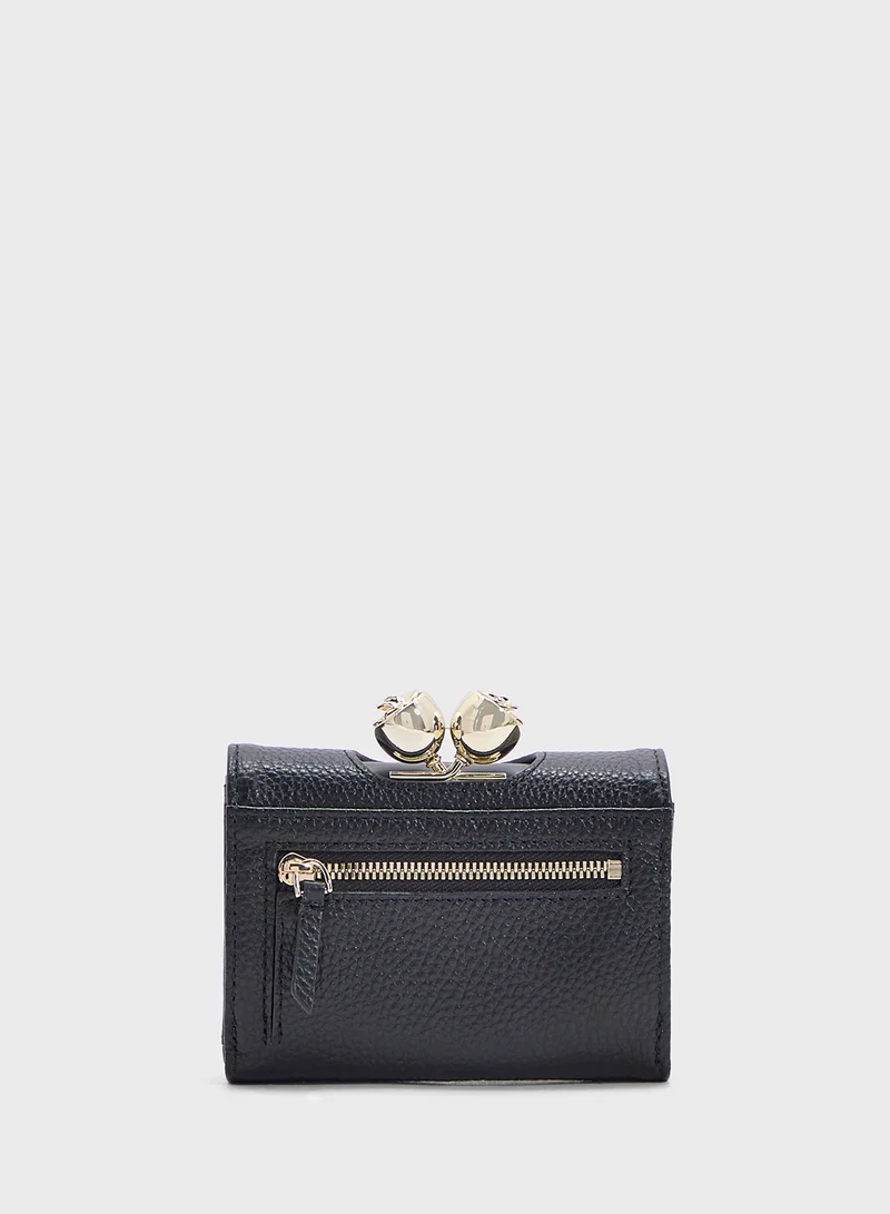 Ted Baker ROOSA Rose Detail Leather Small Bobble Purse