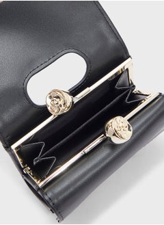 Ted Baker ROOSA Rose Detail Leather Small Bobble Purse  - Image 5
