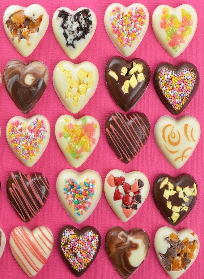 Kalitus Heart Shape, 15 Slots Silicone Chocolate Making Mould, Food Grade, 21 X 10.5 X 2.4 cm, Brown - Image 5