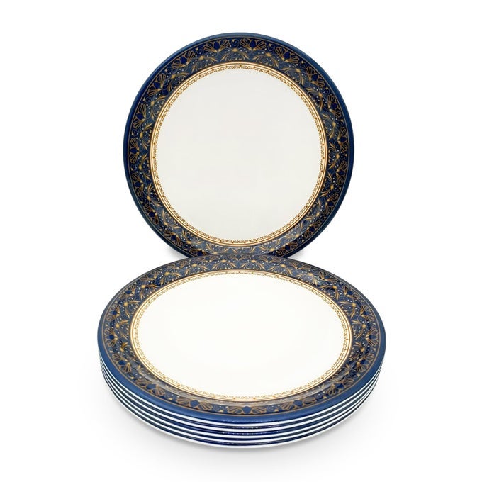| PURE MELAMINE | BUFFET PLATE SET  OPRAH12.5 (6 NOS.) | STAIN FREE, GLAZED FINISH
