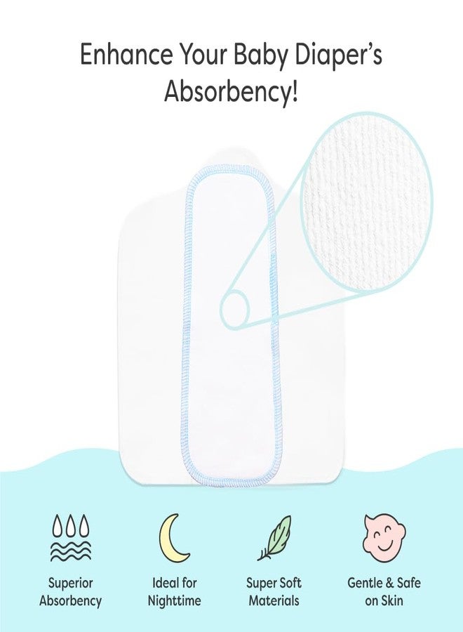 SuperBottoms Universal Booster Pads | Enhanced Absorption | Reusable Cloth Diaper Inserts | Soft, Absorbent, Washable Diaper Pads for Baby | Economical & Durable | Pack of 1 - Image 2