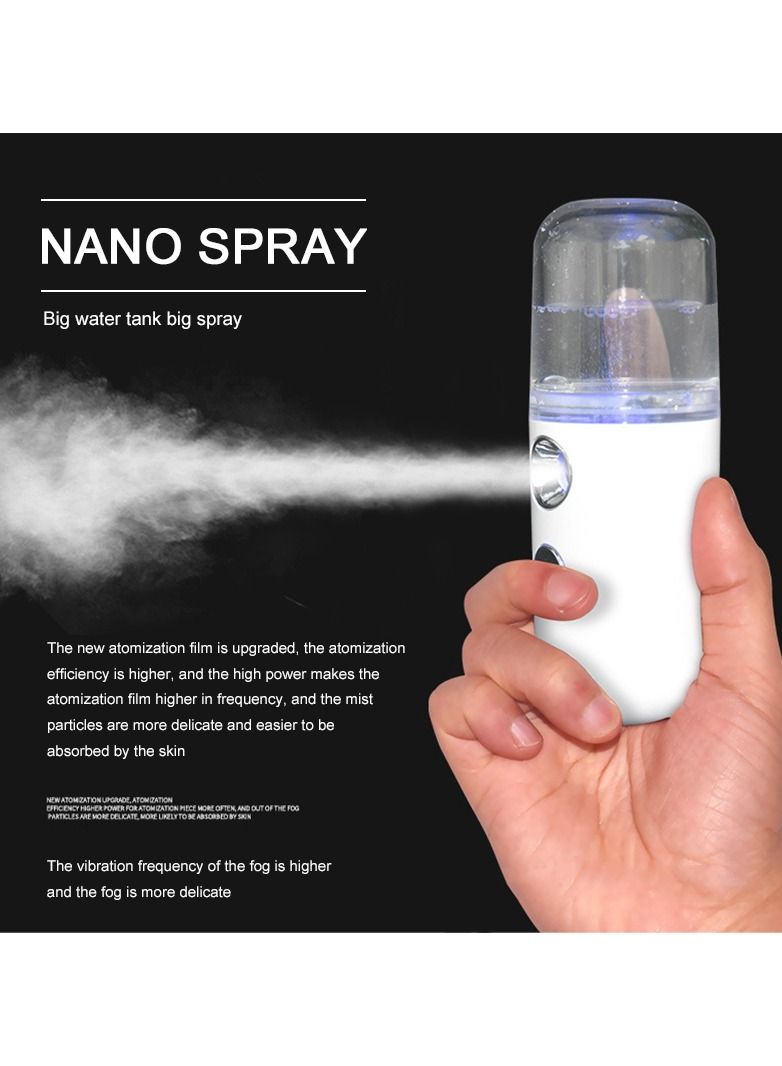 Nano Spray Face Steamer Moisturizing Anti Aging Facial Sprayer Beauty Instrument USB Humidifier Nebulizer Beauty Skin Care Tools - Image 1