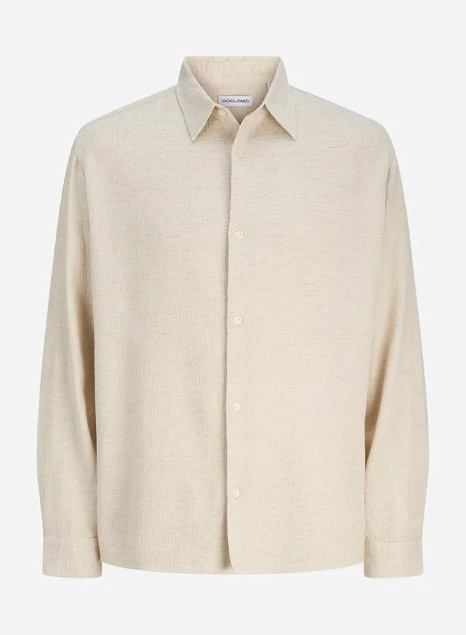 JACK & JONES Jack & Jones Jjleo Jacquard Long Sleeve Shirt