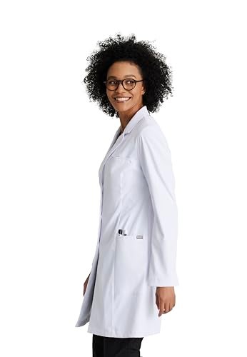Barco معطف مختبر باركو غريس للنساء - محترف، 3 جيوب، إغلاق بـ 3 أزرار، أكمام طويلة 35"، معطف مختبر نسائي XX-Large - Image 3