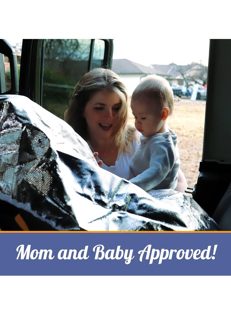 HW Helper Car Seat Sun Shade Cover - Keep Your Baby's Carseat at a Cooler Temperature - Covers and Blocks Out Heat & Sun - Protection from UV Sunlight - Image 5