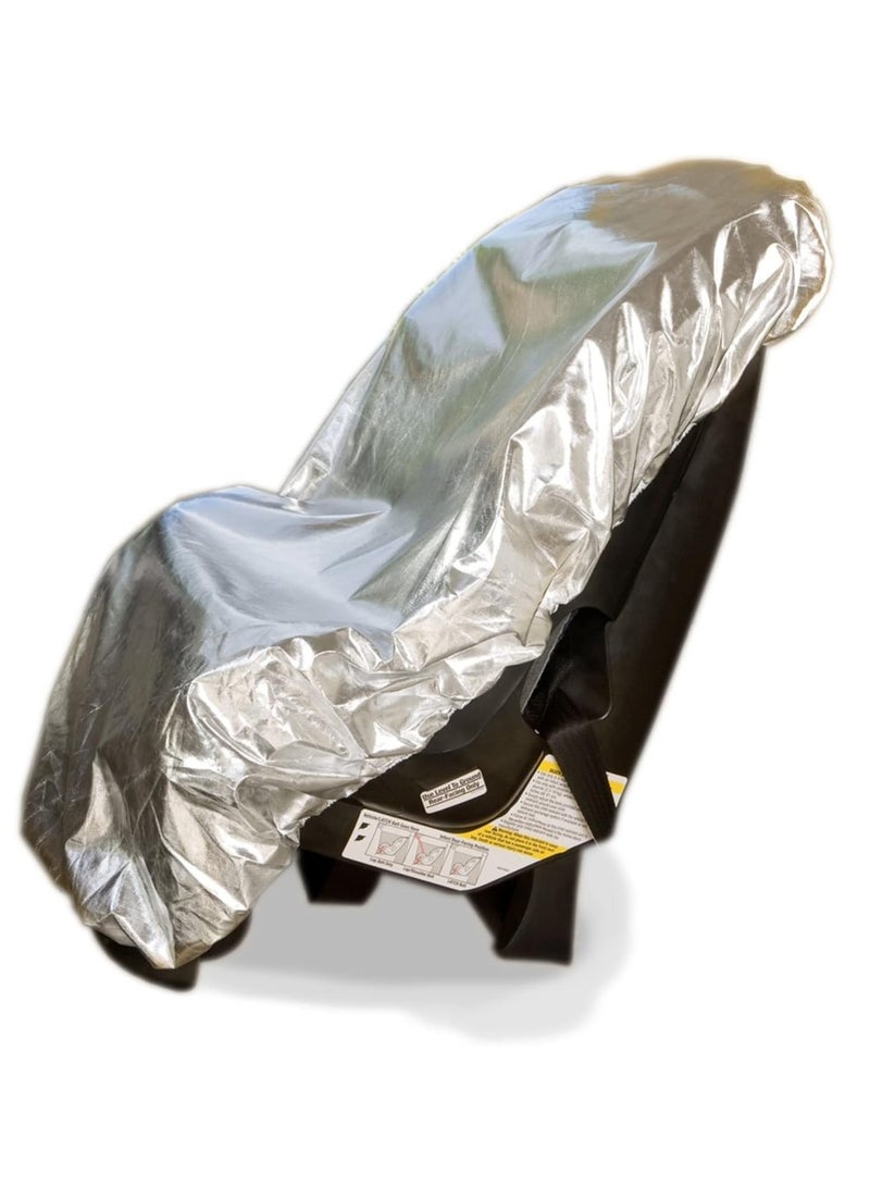 HW Helper Car Seat Sun Shade Cover - Keep Your Baby's Carseat at a Cooler Temperature - Covers and Blocks Out Heat & Sun - Protection from UV Sunlight - Image 1
