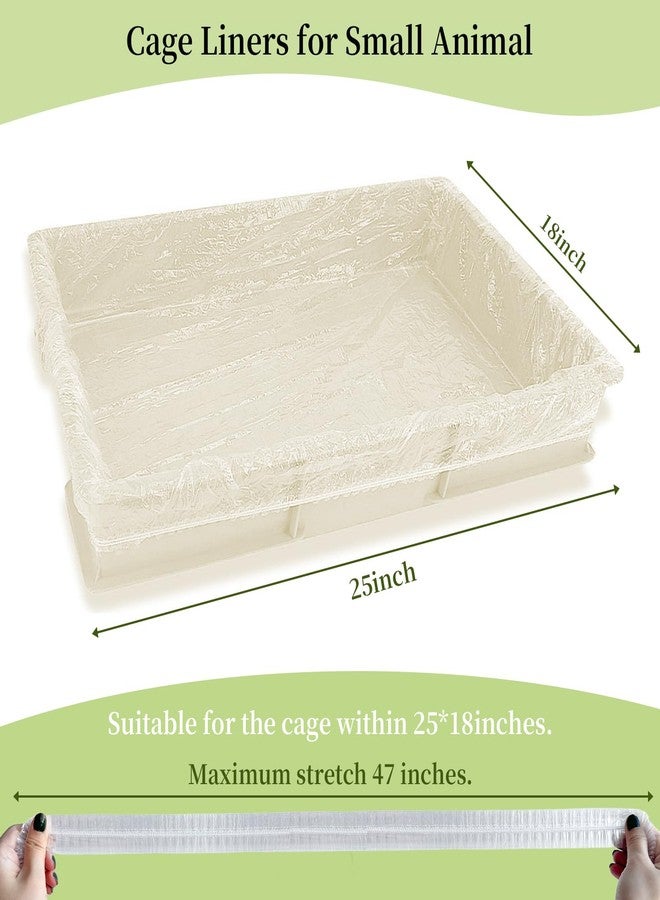 upcessory Disposable 50 pcs Small Animal Cage Liners, Rabbit Tray Film Liner Bunny Litter Pan Bags Guinea Pig Cage Toilet Plastic Film for Bird Hamster Chinchilla Hedgehog - Image 2