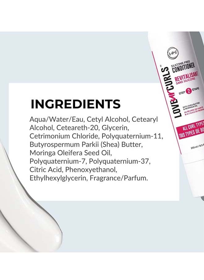 Love Ur Curls - Conditioner For Curly, Wavy, Kinky-Coily Hair, 8.5 oz Hair Treatment For Dry Damaged Hair - Image 1