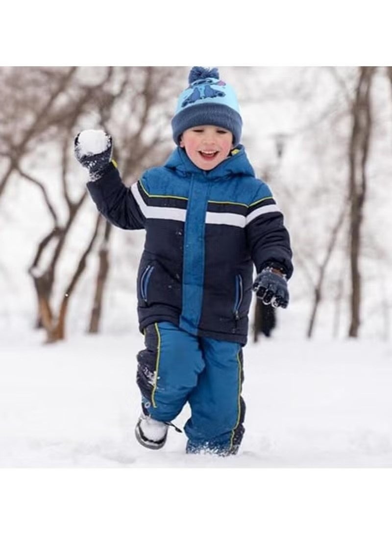 أخبار طقم قبعة ووشاح وقفازات للأطفال، طقم وشاح وقفازات دافئ للأطفال في الشتاء، مكون من 3 قطع، طقم قبعة ووشاح وقفازات، طقم هدايا للأولاد والبنات من عمر 2 إلى 8 سنوات - Image 2