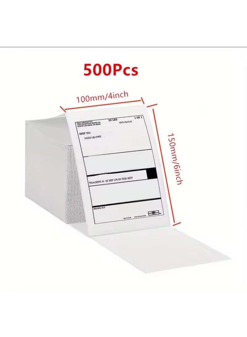 Thermal 500 Thermal Shipping Labels 100×150mm (4×6 Inch) Fanfold Labels - Image 2
