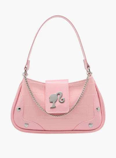 باربي Girls Applique Shoulder Bag with Chain Strap