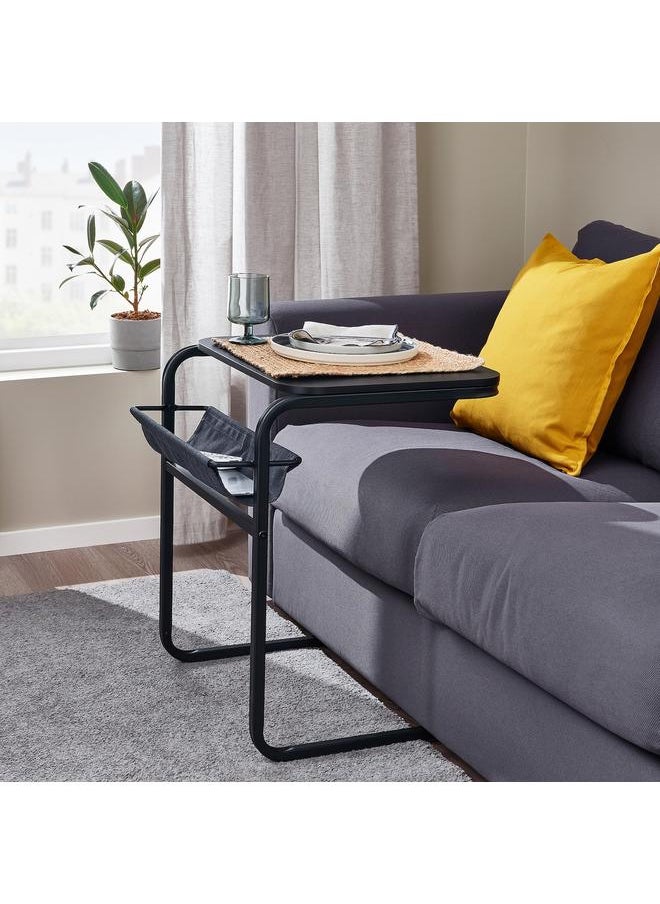 erorex - Side table, anthracite/dark grey, 53x50 cm - Image 1