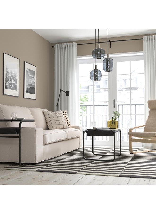 erorex - Side table, anthracite/dark grey, 53x50 cm - Image 1