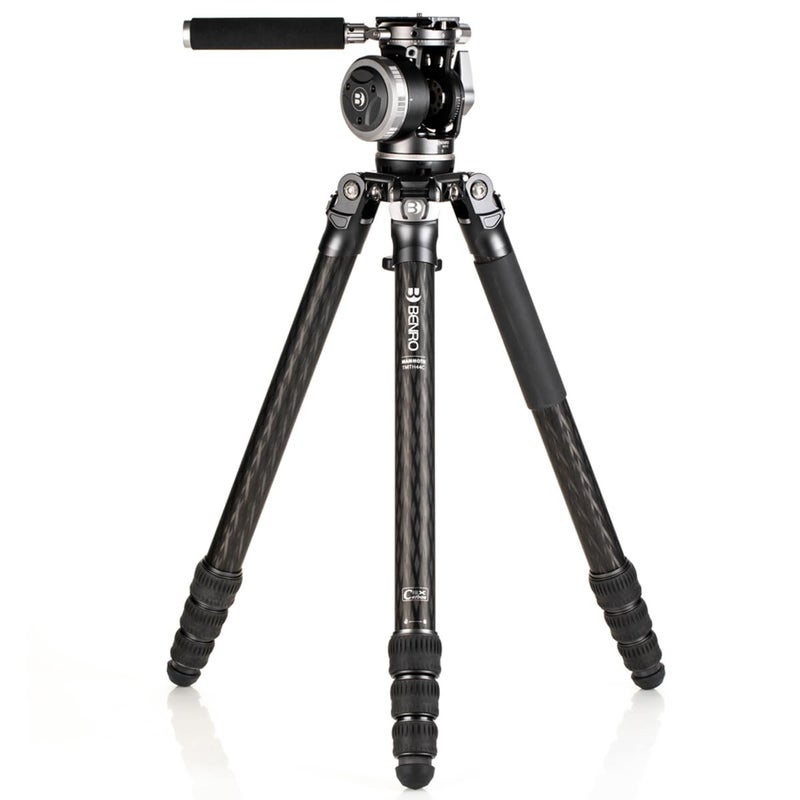 Benro Mammoth 4Section Carbon Fiber Tripod with WH15 Wildlife 2Way Fluid Head HeavyDuty 75 mm Bowl 8Stop Counterbalance DualPan Function Professional WildlifeTelephoto Kit TMTH44CWH15 - Image 2
